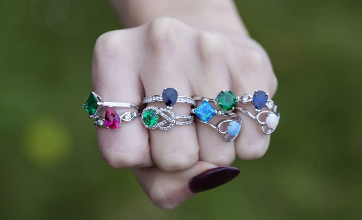 Anel com a Pedra certa para cada dedo!